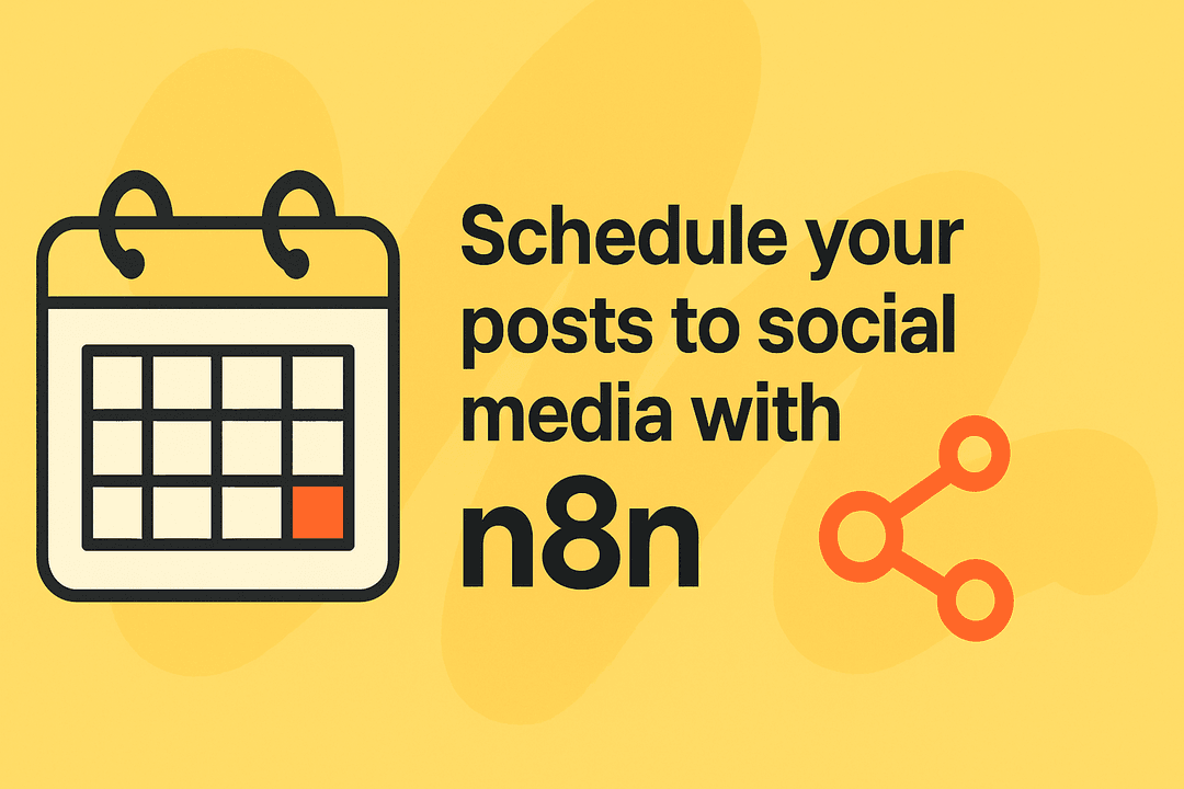 Schedule your posts to social media with n8n