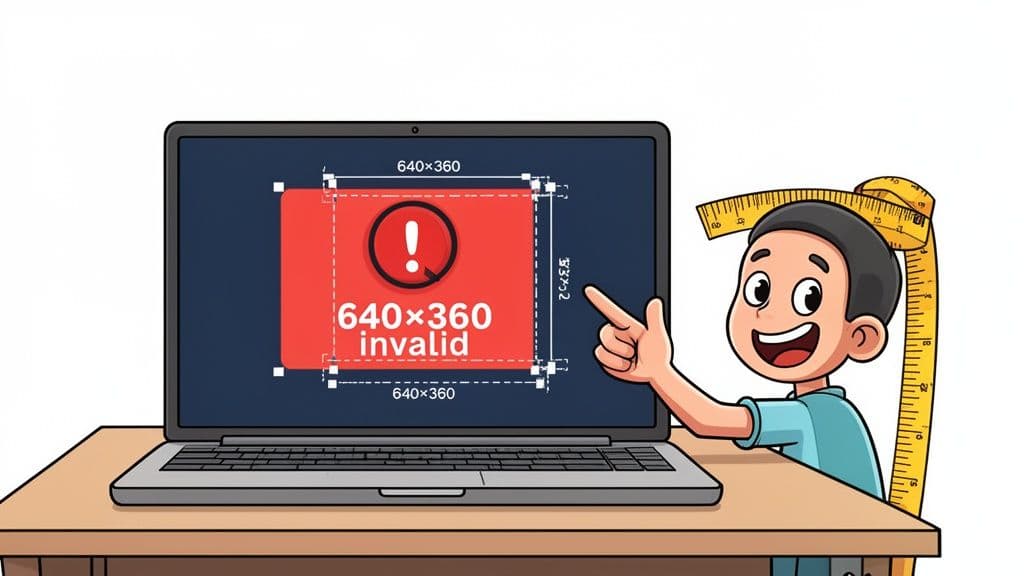 How to Fix “Sorry, The Image Dimensions Are Invalid. Must Be 640×360” for Good