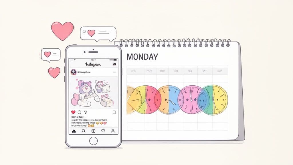 7 Best Time To Post On Instagram On Monday for Peak Engagement (2026)