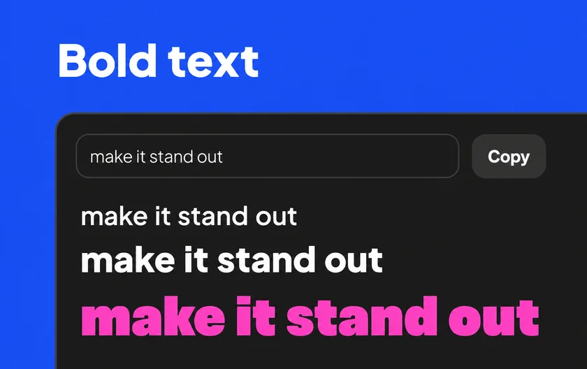 Bold Text Generator