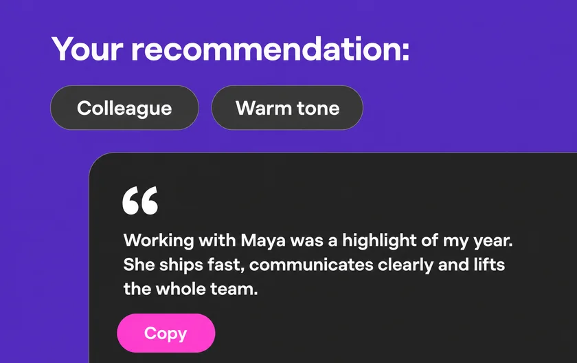 AI Recommendation Generator
