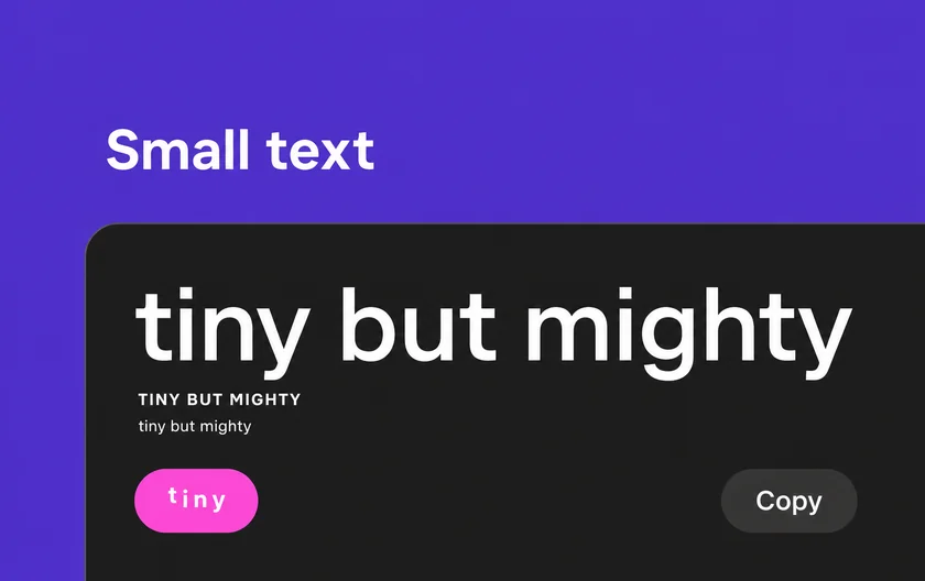 Small Text Generator