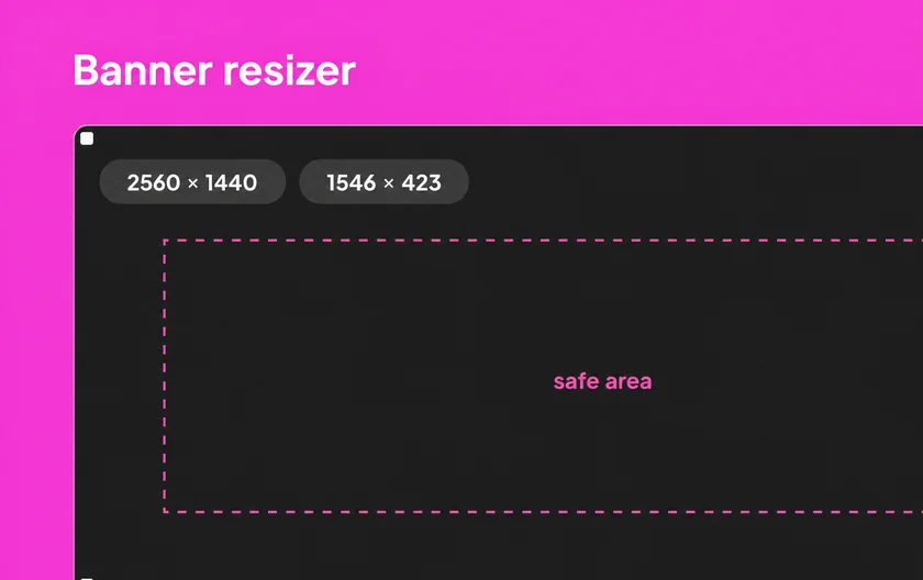 YouTube Banner Resizer (2560×1440)