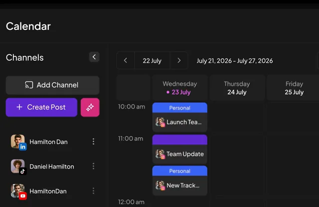 Schedule everywhere at once mobile