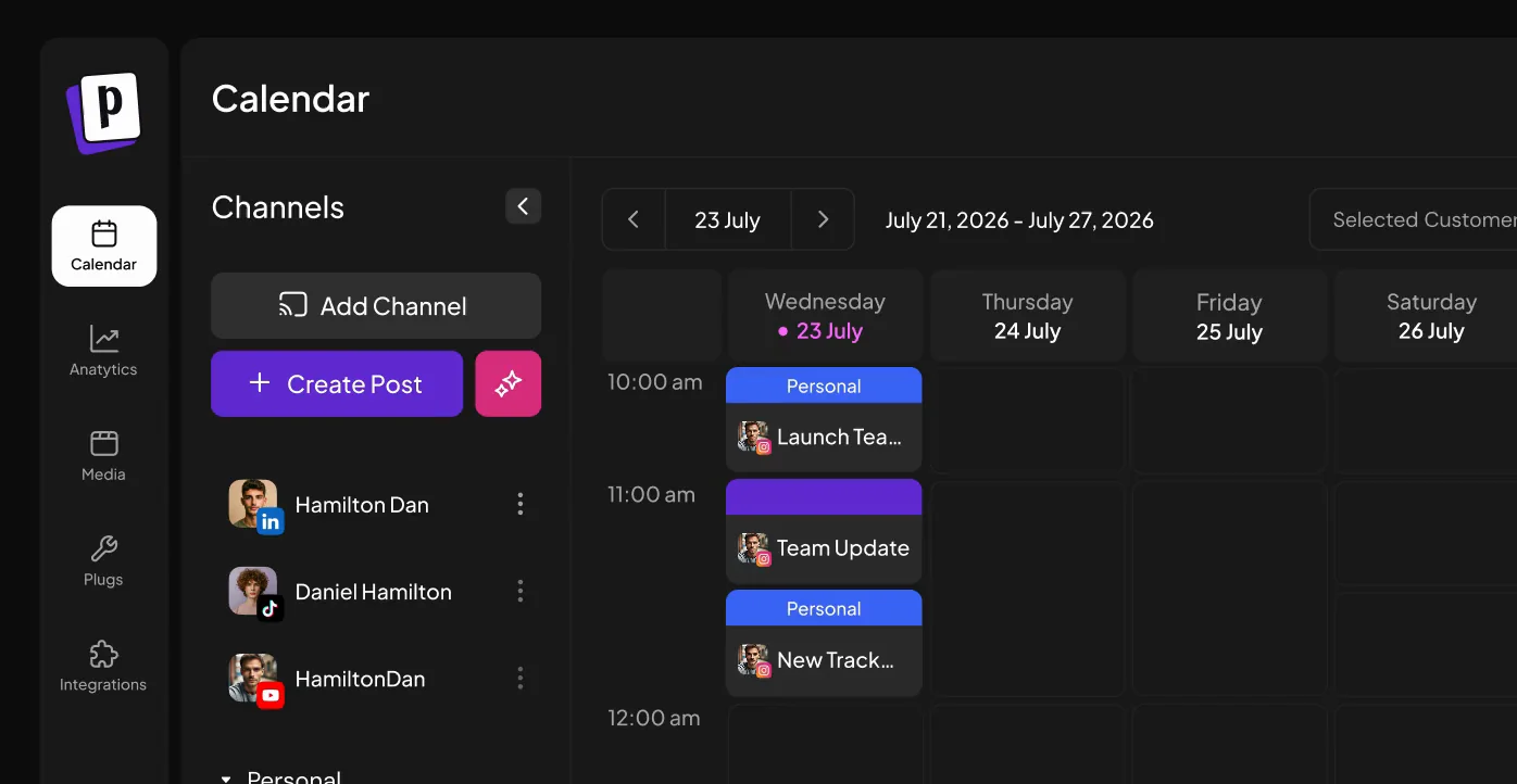 Schedule everywhere at once